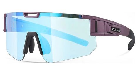 Lunettes de soleil de sport photochromiques uv400 - violet