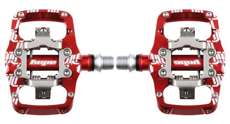 Paire de Pédales Automatiques Hope Union TC Clip Rouge