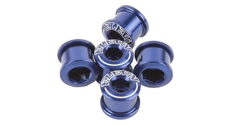 Pack de 5 vis cheminées elevn double key 6.5 x 4mm bleu