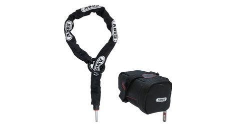 Antivol chaîne abus ach 2.0 8ks/85 noir + sacoche de selle st5950