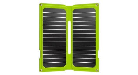 Tragbares solarladegerät powertec ptflap16 dual usb grün