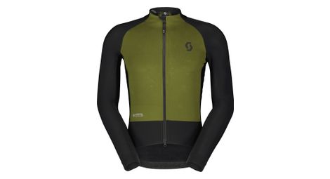 Heren scott rc pro warm hybrid windstopper long sleeve jas zwart/groen