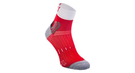 Paire de chaussettes running rafa l nairobie blanc rouge