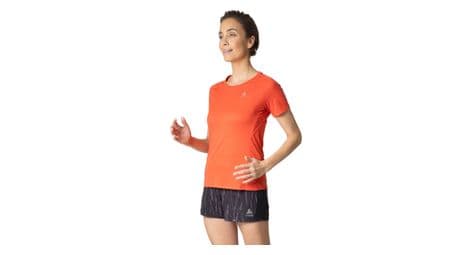Maillot manches courtes odlo essential chill tec femme orange