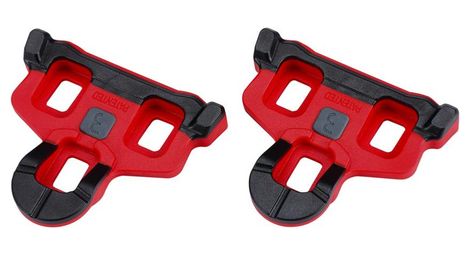 pair of bbb powerclip 3 red cleats
