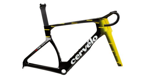 Kit cadre route cervélo s5 team visma lease a bike replica noir/jaune