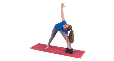 Bloc de yoga leger noir convient pour la meditation ou le yoga