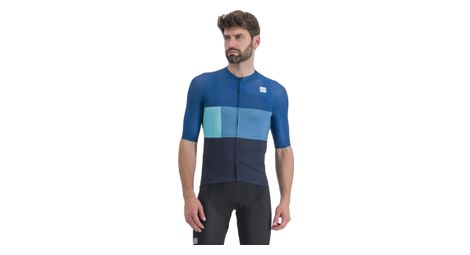 Maillot manches courtes sportful snap bleu