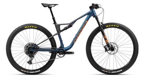 Orbea oiz h20 volledig geveerde mtb sram gx eagle 12s 29'' moondust blue leo orange 2023