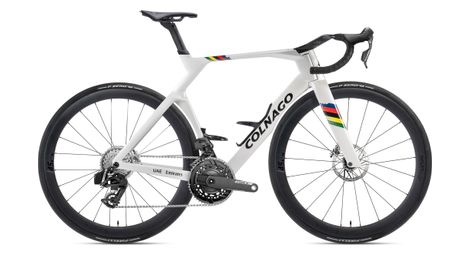 colnago y1rs road bike with sram force axs 12 speed 700 mm white world champ