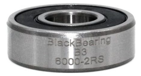 Rodamiento negro 6000-2rs 10 x 26 x 8 mm