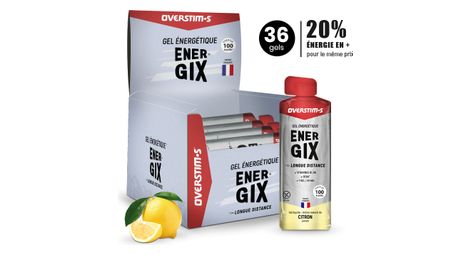 Gel énergétique overstims energix citron pack 36 x 34g 