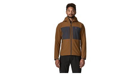 Polaire Softshell Patagonia R2 TechFace Hoody Marron Homme