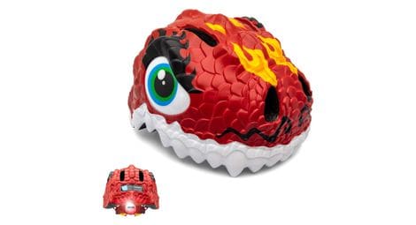 Casque de vélo pour enfants | dragon rouge | crazy safety | certifié en1078