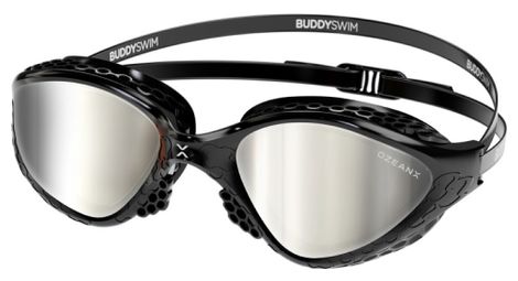 BuddySwim OzeanX Schwimmbrille Schwarz/Silver Mirror
