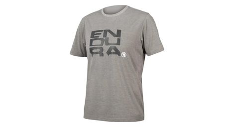 T shirt biologique endura superpose one clan gris
