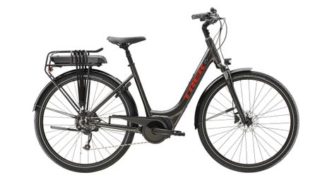 Vélo de ville électrique trek verve+ 2 lowstep shimano acera/altus 9v 400 wh noir 2023