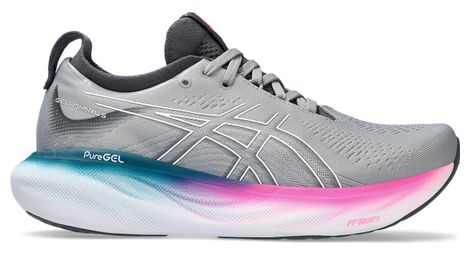 Scarpe running asics gel nimbus 25 grigio blu rosa donna 37.1/2