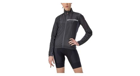 Giacca donna castelli squadra stretch manica lunga nero