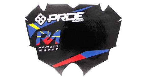 Plaque pride racing mayet replica pro noir