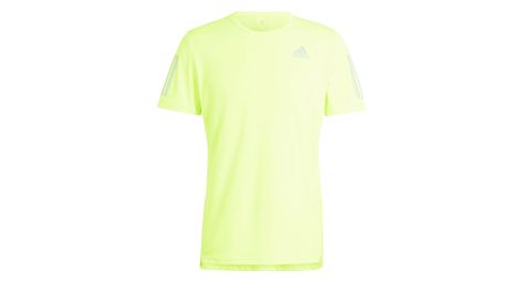 Maillot manches courtes adidas performance own the run jaune