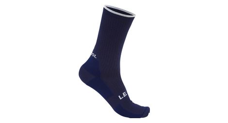 Calze con colletto alto blu/bianco