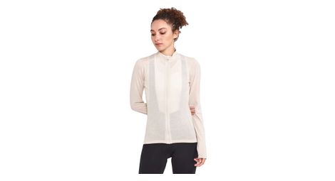 Craft core bike essence women's beige long sleeve jersey l