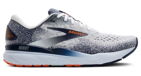 Brooks ghost 16 running shoes white/orange men's