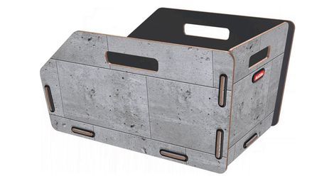 Panier arrière klickfix radkiste 1 fix beton