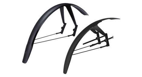 Paire de Garde-Boue BBB Avant et Arrière DiscGuard Plus 28" Noir