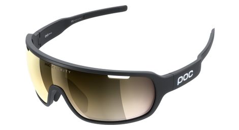 Paire de lunettes poc do blade clarity noir uranium miroir or violet