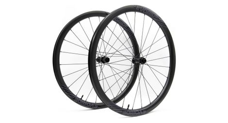 Paire de roues evoride evogravel – noir - 700c disque - 1390gr - 12x100 / 12x142 – shimano 10/11 vitesses - centerlock – 2026