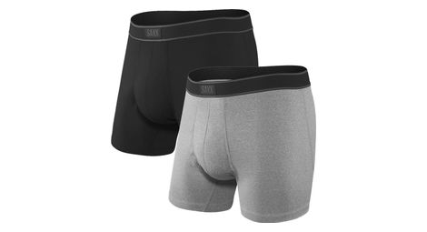 Boxers pack de 2 saxx daytripper noir gris