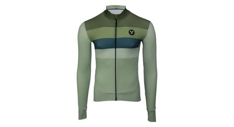 Maillot manches longues lebram izoard vert coupe ajustee