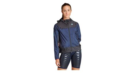 Chaqueta impermeable adidas performance adizero mujer negro azul