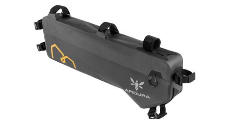 Sacoche de cadre apidura expédition 6.5l gris / jaune