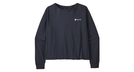 T-Shirt Manches Longues Patagonia Hut Tripper Easy Cut Bleu Femme
