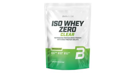 Iso whey zero clear (1kg) - biotech usa - lime -  clear whey