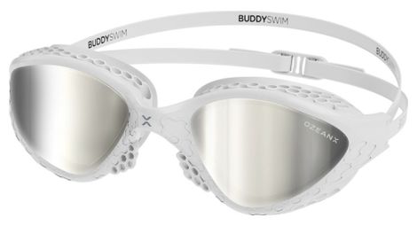 Lunettes de natation buddyswim ozeanx blanc/silver mirror