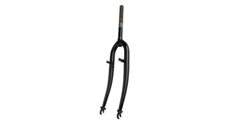 Fourche vtt 26  acier noire filetee 1  v-brake a tasseaux