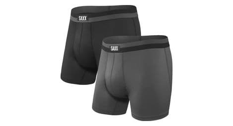 Boxers pack of 2 saxx sport mesh black gray