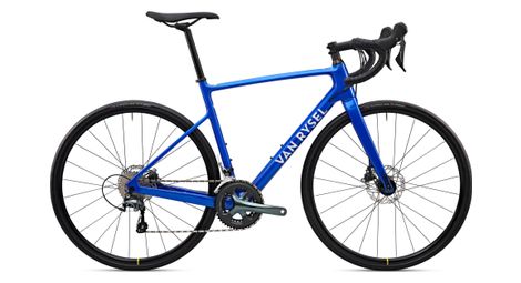 Racefiets van rysel ncr cf shimano tiagra 10v 700mm blauw 2023