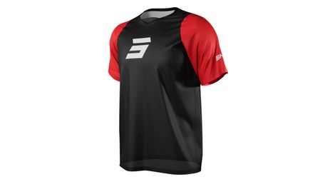 Maillot mangas cortas shot neo defender negro / rojo