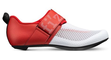 Zapatillas de triatlón fizik hydra blanco/rojo