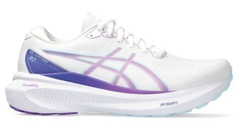Asics gel kayano 30 blanc violet femme zapatillas running 40.1/2