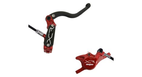 Hope xcr pro x2 disc break - delantero rojo negro latiguillo