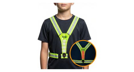 Gilet de course R2B avec éclairage pour enfants - Tailles 110 à 176 - Rechargeable via USB-C
