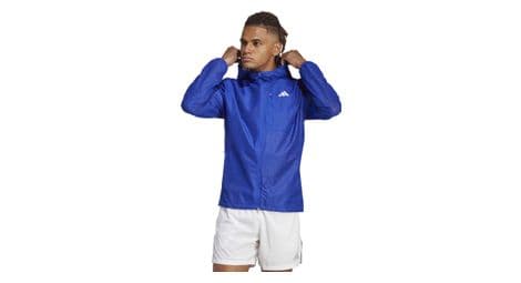 Adidas running adizero waterproof jacket blue