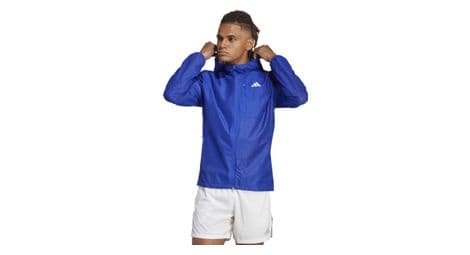 Veste imperméable adidas running adizero bleu