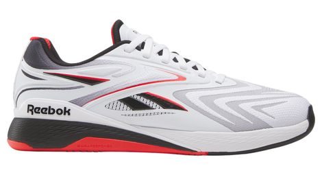 reebok nano x5 edge men s training shoes in white black red